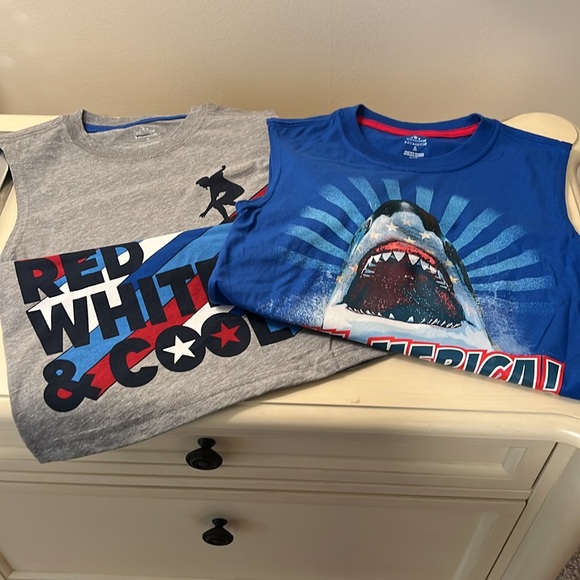 Boys Set of 2 Sleeveless Tees NWT - Picture 6 of 6
